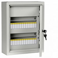 Распределительный шкаф TREND 24 мод., IP31, встраиваемый, сталь, белая дверь |  код. MKM14-V-24-31-TW |  IEK